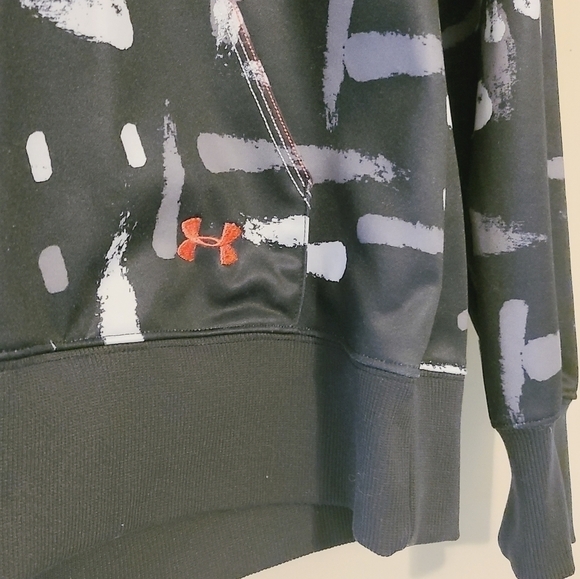 Under Armour | Women's Black & White Paint Splotch Hoodie (Small) - Picture 10 of 13